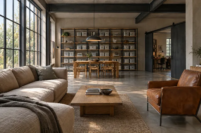 Vorschau Industrie-Loft mit ALUBOX Aufbewahrung