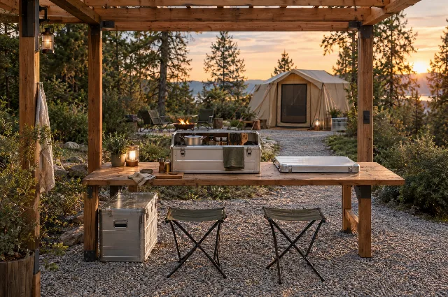 Vorschau Campingplatz mit ALUBOX Ausrüstung